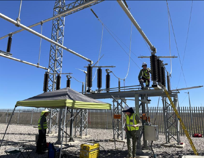 Transmission substation commissioning